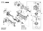 Bosch 3 601 JH9 102 Gwx 18V-7 Cordless Angle Grinder 18 V / Eu Spare Parts